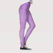 Chique Waterverf Lavendel Paarse Leggings voor Vro (Rechts)