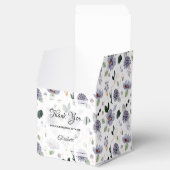 Chique Waterverf Paarse Bloemen Bedankdoosjes (Geopend)