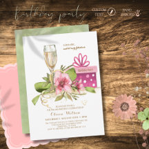 Chique Waterverf Roze Magnolia Champagne Verjaarda