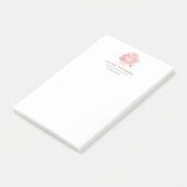 Chique Waterverf Roze Roos Post-it® Notes (Schuin)