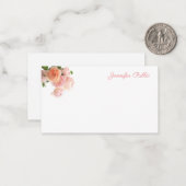 Chique Waterverf Rozen Pastel Kleuren Sjabloon Fla (Voorkant / Achterkant in situ)