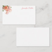 Chique Waterverf Rozen Pastel Kleuren Sjabloon Fla (Voorkant / Achterkant)