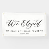 Chique 'We zijn weggelopen' auto banner (Horizontaal)