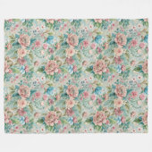 Chique weelderige rococo geïnspireerd regal home a fleece deken (Voorkant (Horizontaal))