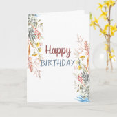 Chique weide gedroogd kaart (Gele Bloem)