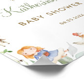 Chique Welkomstbord voor Babyfeestje met Nursery R Poster (Hoek)