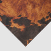 Chique Western bruin Koeienhuid Tissuepapier (Detail)