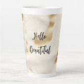 Chique Western Goud Wit Cream Koeienhuid Latte Mok (Voorkant)