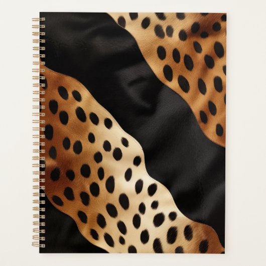 Chique Western Zwart Bruin Koeienhuid Planner (Voorkant)