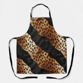 Chique Western Zwart Bruin Koeienhuid Schort (Voorkant)