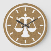 Chique wet kurkhout grote klok (Voorkant)