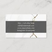 Chique White Design Kaarten voor Event Manager Visitekaartje (Achterkant)
