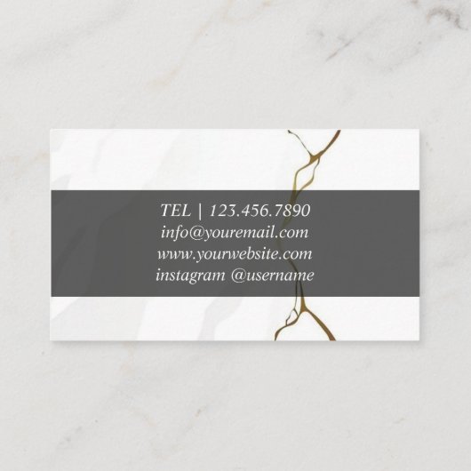 Chique White Design Kaarten voor Event Manager Visitekaartje (Achterkant)