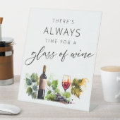 Chique wijnproeverij Waterverf Landteken Reclamebord Met Voetstuk (Insitu)