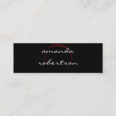 Chique wijnvlek mini visitekaartje (Voorkant)