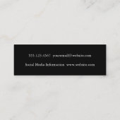 Chique wijnvlek mini visitekaartje (Achterkant)