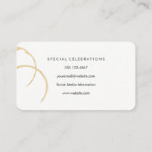 Chique wijnvlek patroon visitekaartje (Achterkant)