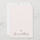 Chique Wildbloemen Liefde is in Bloom Vrijgezellen Kaart (Achterkant)