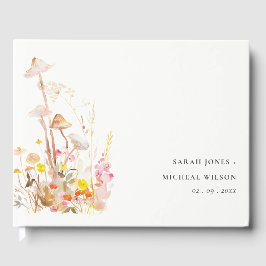 Chique Wildflower Mushroom Herfst Botanische bruil Gastenboek