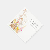 Chique Wildflower Mushroom Herfst Botanische bruil Servet (Hoek)