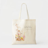 Chique Wildflower Mushroom Herfst Botanische bruil Tote Bag (Voorkant)