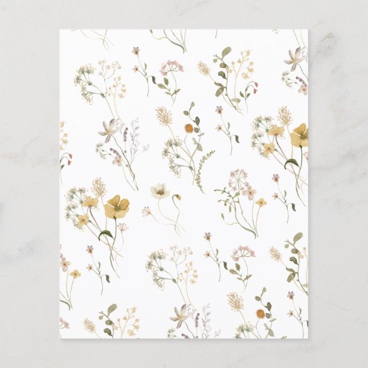 Chique Wildflower waar waren ze Vrijgezellenfeest  (Achterkant)