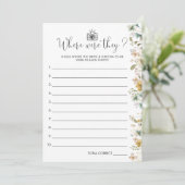 Chique Wildflower waar waren ze Vrijgezellenfeest  Kaart (Staand voorkant)