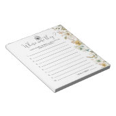 Chique Wildflower waar waren ze Vrijgezellenfeest Notitieblok (Schuin)