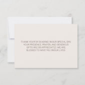 Chique Wildflower Zonnebloem Vlinders Bedankkaart (Achterkant)