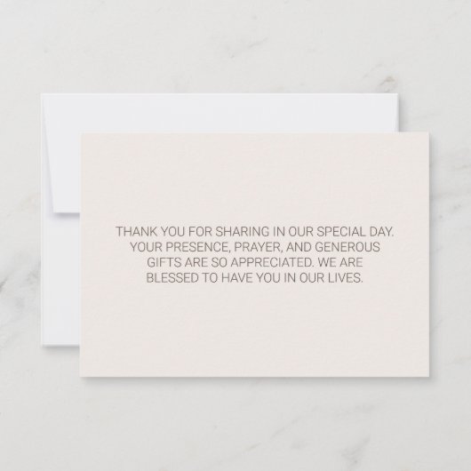 Chique Wildflower Zonnebloem Vlinders Bedankkaart (Achterkant)