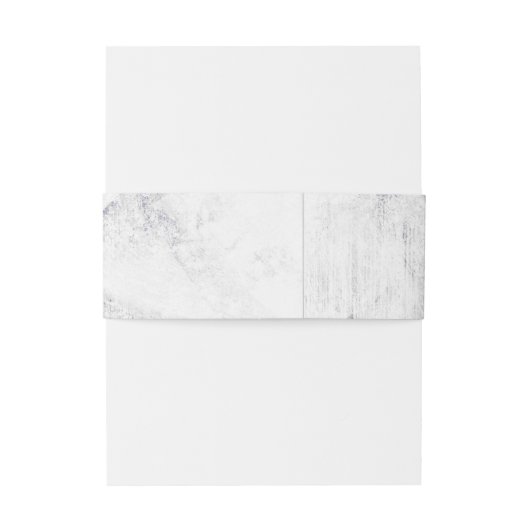 Chique wit & grijs marmer bruiloft uitnodiging uitnodigingen wikkel (Achterkant Voorbeeld)