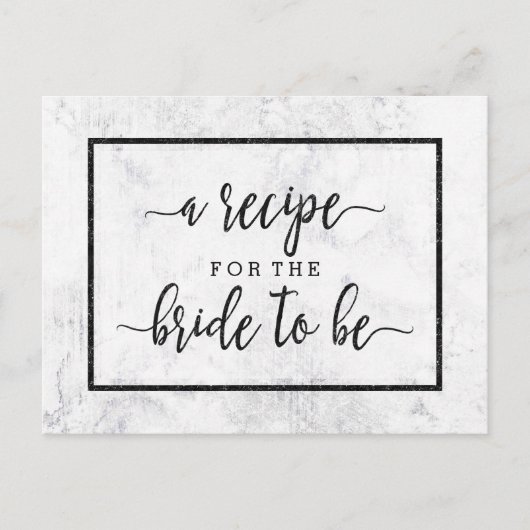 Chique Wit & Grijs Marmeren Vrijgezellenfeest Rece Briefkaart (Voorkant)