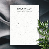 CHIQUE WIT GRIJS TERRAZZO STUD OORBEL DISPLAY KAAR VISITEKAARTJE