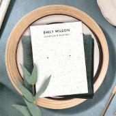 CHIQUE WIT GRIJS TERRAZZO STUD OORBEL DISPLAY KAAR VISITEKAARTJE