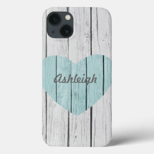 Chique wit rustiek hout Case-Mate iPhone case