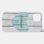 Chique wit rustiek hout Case-Mate iPhone case (Achterkant (horizontaal))