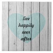 Chique wit rustiek hout tegeltje (Voorkant)