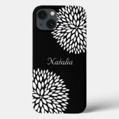 Chique witte bloemen Case-Mate iPhone case (Achterkant)