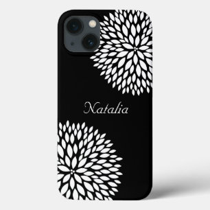Chique witte bloemen Case-Mate iPhone case
