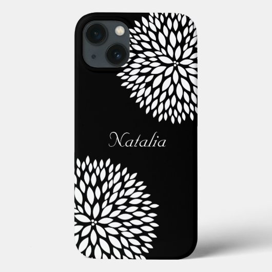 Chique witte bloemen Case-Mate iPhone case (Achterkant)