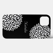 Chique witte bloemen Case-Mate iPhone case (Achterkant (horizontaal))