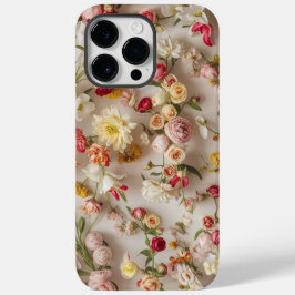 Chique witte bloemen esthetisch Case-Mate iPhone 14 pro max hoesje