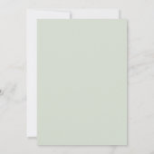 Chique Witte Bloemen Rozen RSVP Kaart (Achterkant)