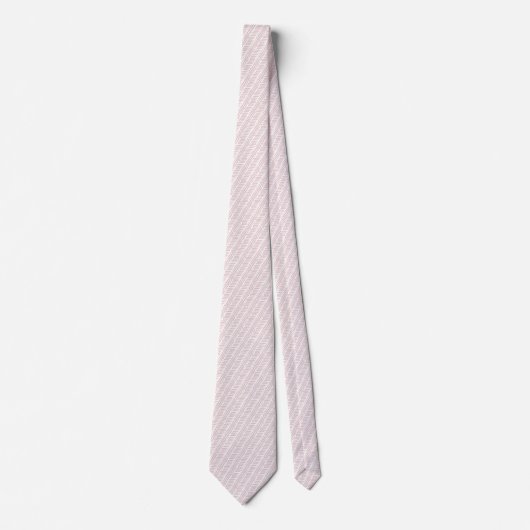 Chique Witte Blush Roze Abstract Chevron Stropdas (Voorkant)