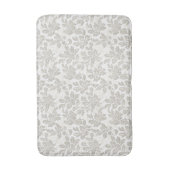 Chique Witte Crème Bloem Badmat (Voorkant Verticaal)