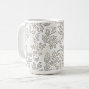 Chique Witte Crème Bloem Koffiemok