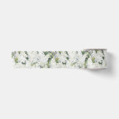 Chique witte crème bloemen bruiloft satijnen lint (Voorkant)