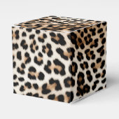 Chique witte crème luipaard print bedankdoosjes (Voorkant Zijde)