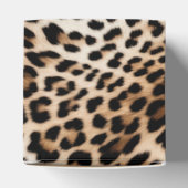 Chique witte crème luipaard print bedankdoosjes (Bovenkant)