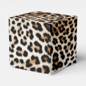 Chique witte crème luipaard print bedankdoosjes (Achterkant)